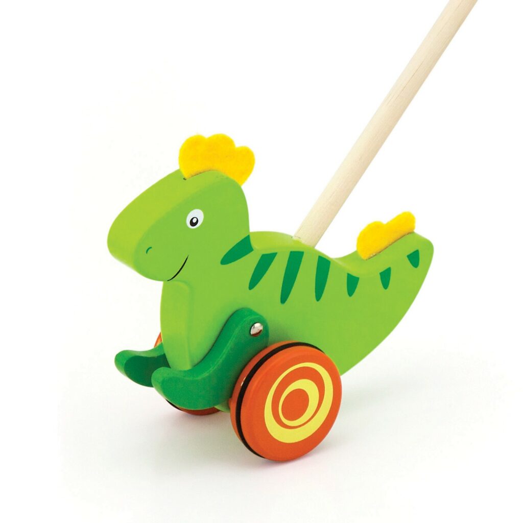 Дървена буталка Динозавър- проходилки и буталки от Viga toys(1)-bellamie