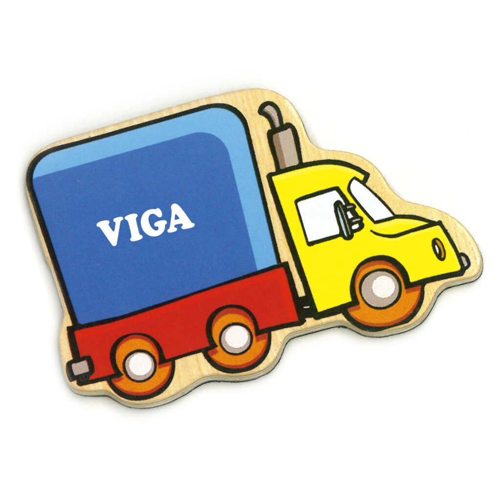 Дървени магнитни автомобила-образователни играчки за превозни средства от Viga toys(1)-bellamiestore
