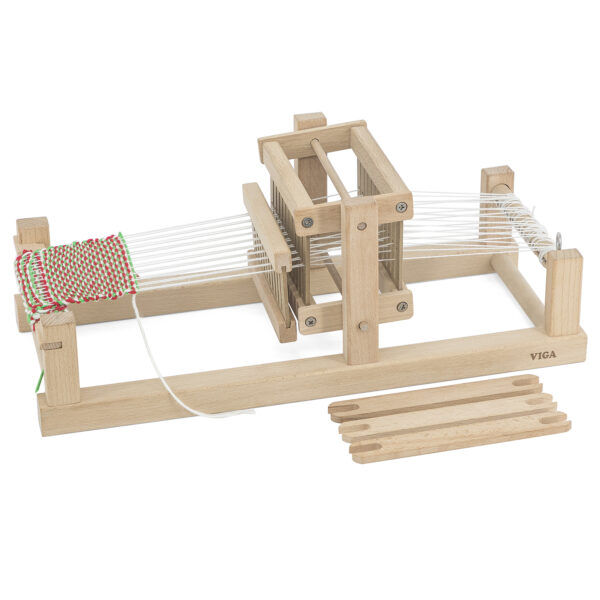 Детски дървен голяма стан за тъкане - образователни играчки от Viga toys-bellamiestore