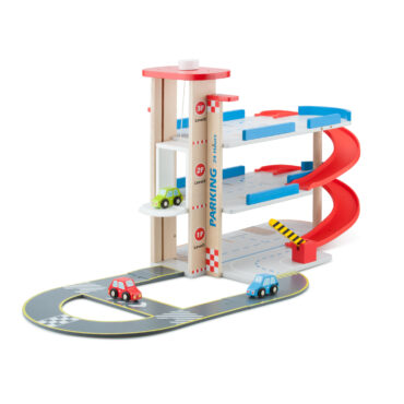 детски играчки за момчета-дървен гараж на три нива от New classic toys(2)-bellamiestore