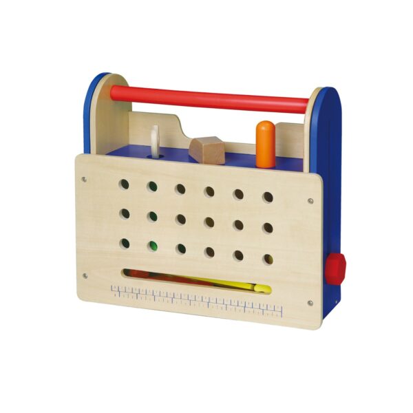 Дървена работилница сгъната маса от комплекта детски дървени инструменти от Viga toys-bellamie