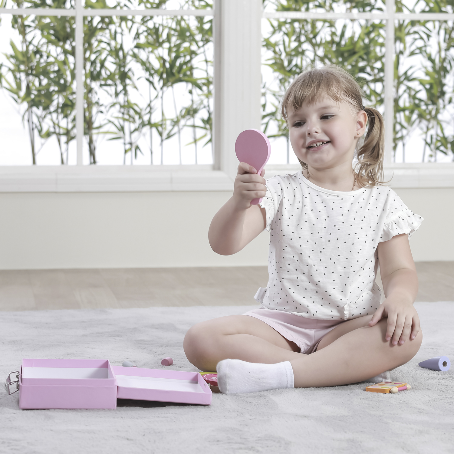 Детски козметичен комплект за разкрасяване - детски играчки за момичета-bellamiestore