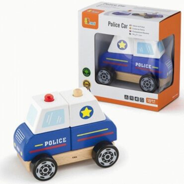 Детски пъзел и конструктор Полицейска кола от Viga toys-bellamiestore