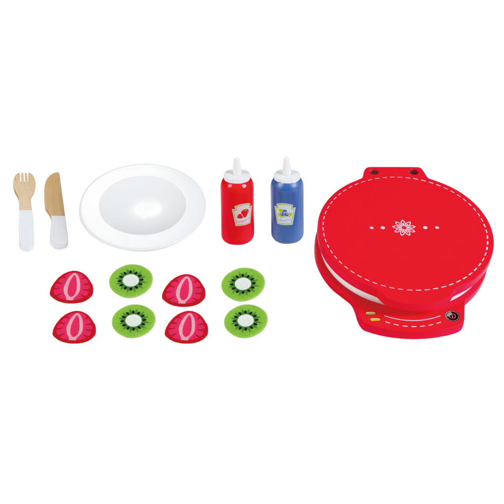 дървена играчка- комплект за приготвяне на гофрети- аксесоар за детска дървена кухня(1)-bellamie