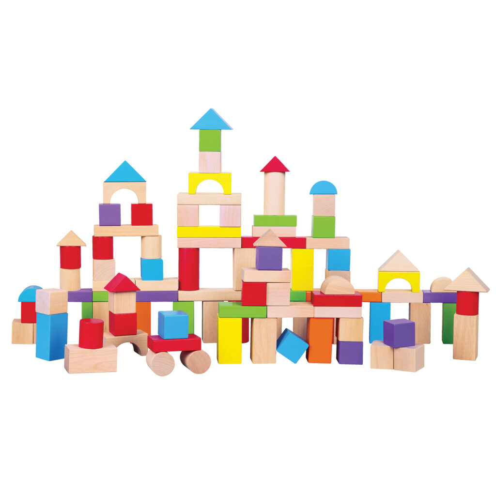дървени конструктори от 100 части-детски играчки за момчета-bellamie
