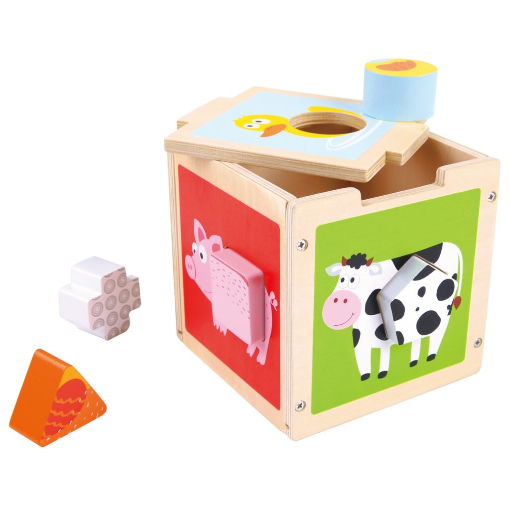 куб за сортиране на форми-дървени кубчета и сортери-дървена играчка(1)-bellamie