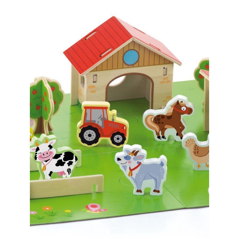 Образователна игра Фермата от Viga toys-bellamiestore
