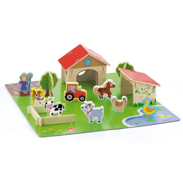 Образователна игра Фермата от Viga toys-bellamiestore