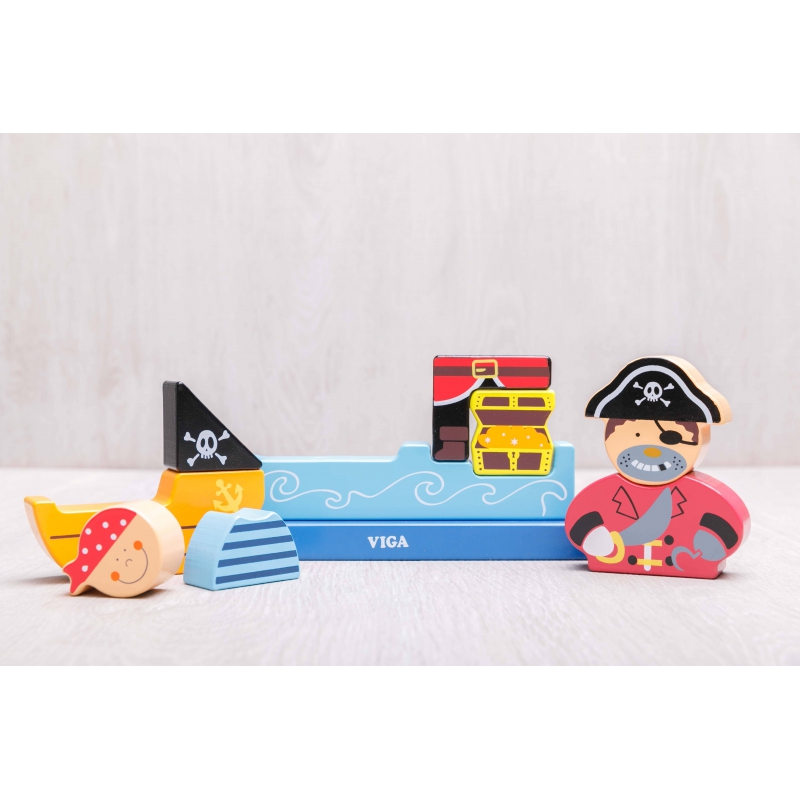 Съкровището на Пирата - детски 3Д пъзел от viga toys-bellamiestore
