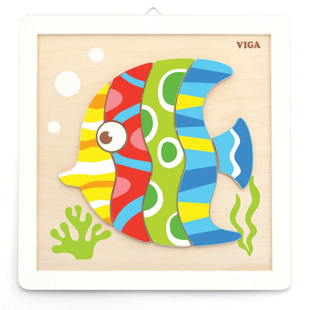Творчески комплект - дървена дъска за рисуване Рибка от Viga toys-bellamiestore