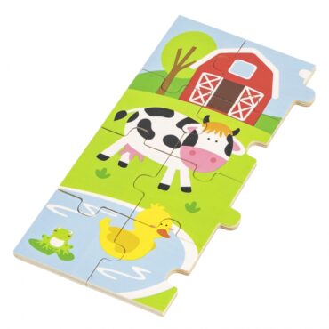 Viga toys детски пъзел - Живота във фермата от 24 части-bellamiestore