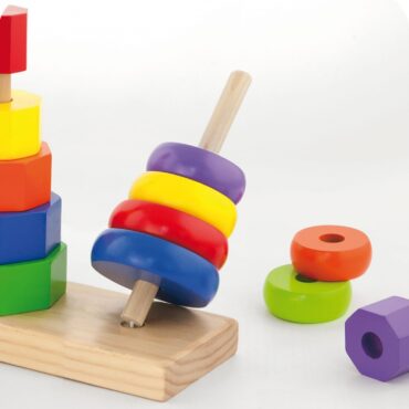 Дървена играчка за сортиране на геометрични форми от Viga toys-bellamiestore
