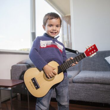 Класическа дървена китара-детски музикални инструменти(1)-Bellamiestore