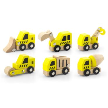 Комплект строителни машини-дървена играчка-детски играчки за момчета-Viga toys-bellamie