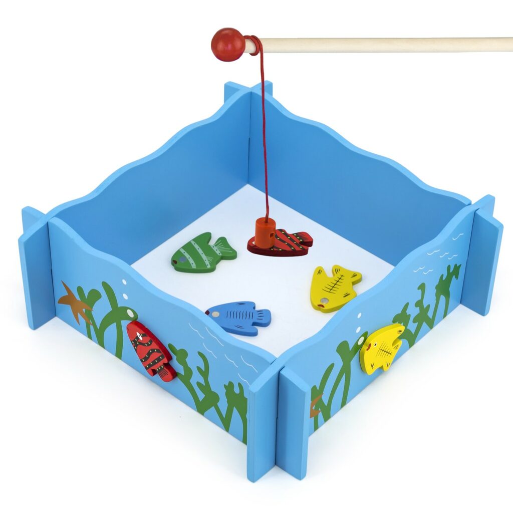 Образователна игра Готови на риболов - дървена играчка от Viga toys-bellamiestore