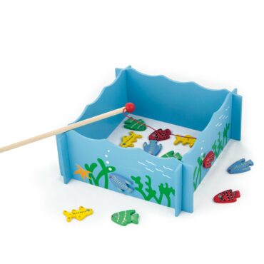 образователна игра - Готови за риболов - дървена играчка-bellamie