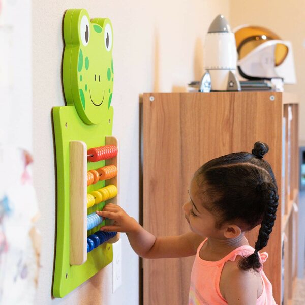 Образователни играчки за стена - Жаба със сметало-bellamiestore