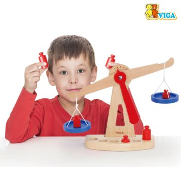 Детска дървена везна - образователна игра- Bellami