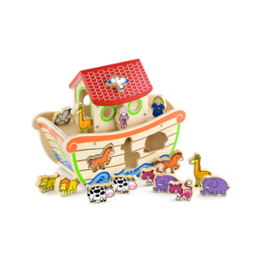 Детска дървена играчка за сортиране -Ноевият ковчег-Беллами