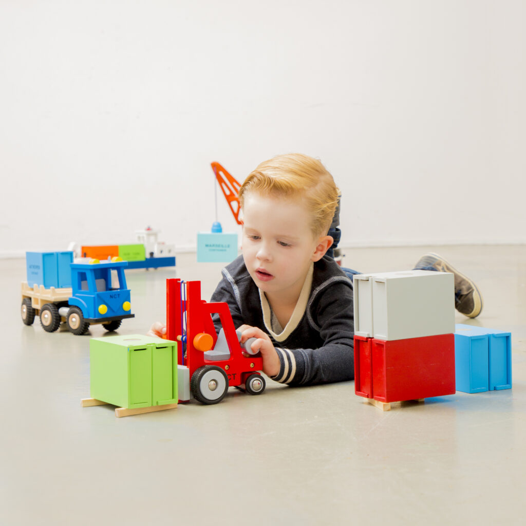 Дървен детски мотокар-детски дървени играчки за момчета(3)-bellamie
