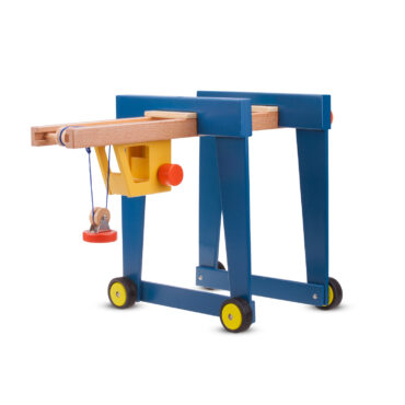 Детски играчки за момчета -Детски дървен кран на колела от New Classic Toys-bellamie