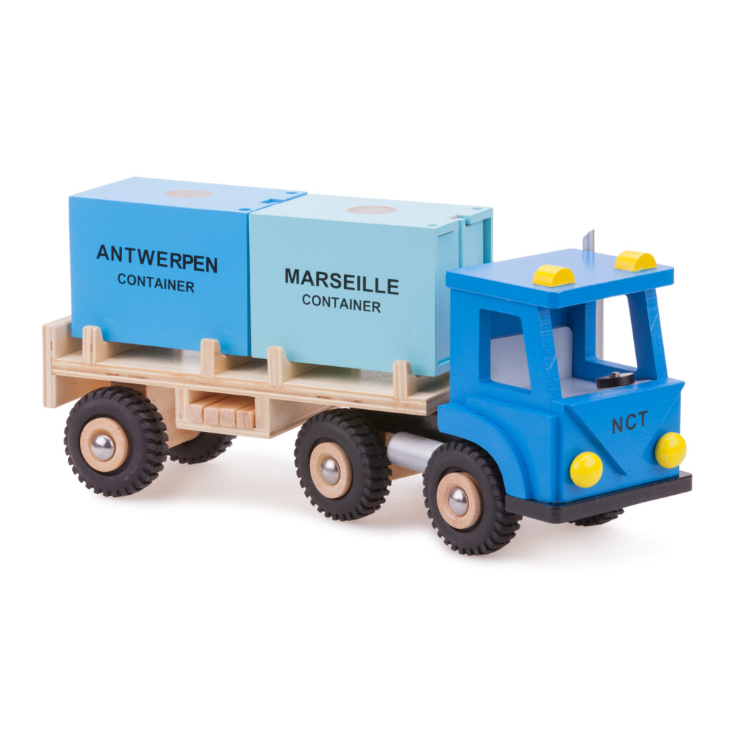 Товарен камион с два контейнера-детски играчки за момчета-bellamie