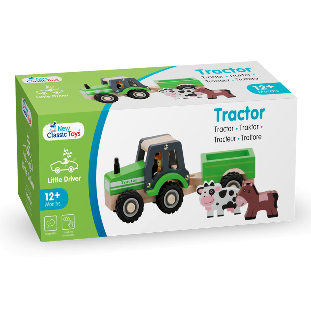 Детски играчки за момчета- Трактор с ремарке и животните от фермата(4)-bellamie
