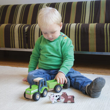 Детски играчки за момчета- Трактор с ремарке и животните от фермата(3)-bellamie