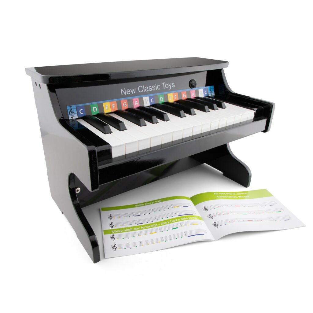 Детско дървено пиано 25 клавиша- Детски музикален инструмент-bellamiestore