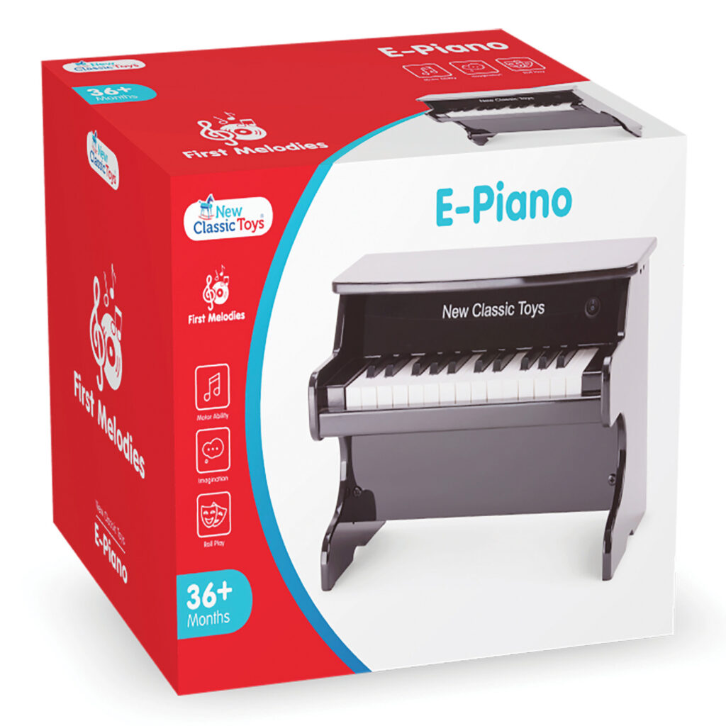 Детско дървено пиано 25 клавиша- Детски музикален инструмент-bellamiestore