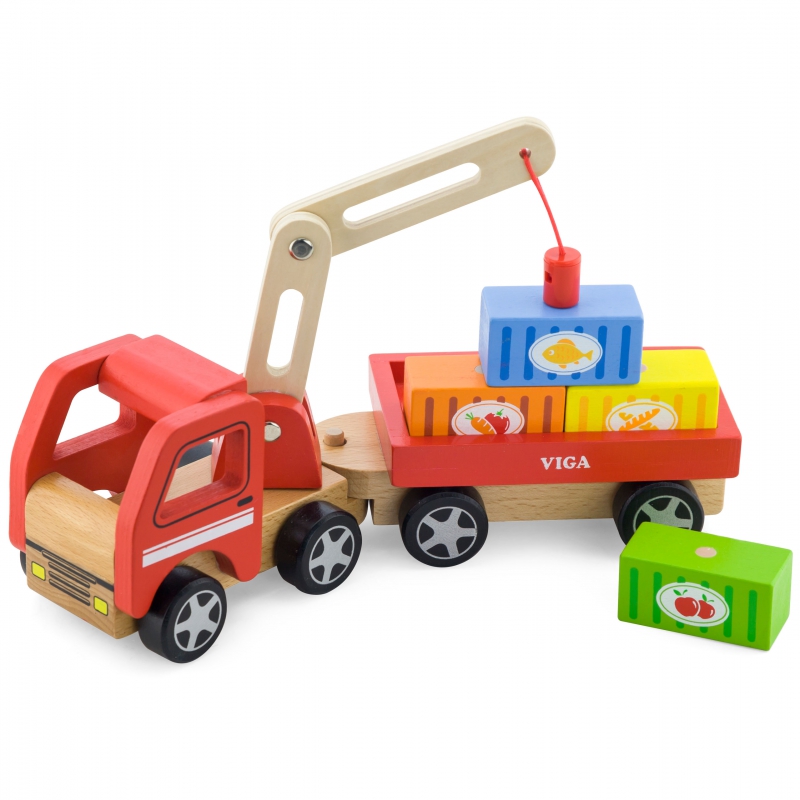 Детски товарен камион с контейнери Viga toys-bellamiestore