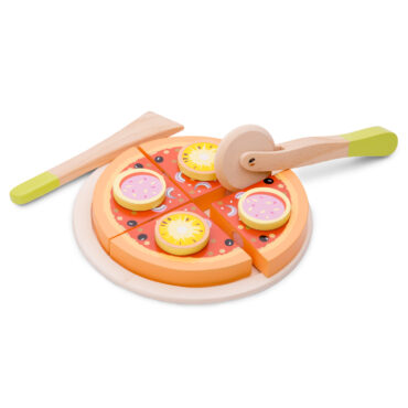 дървена пица за рязане-аксесоар за детска дървена кухня-дървена играчка-bellamie