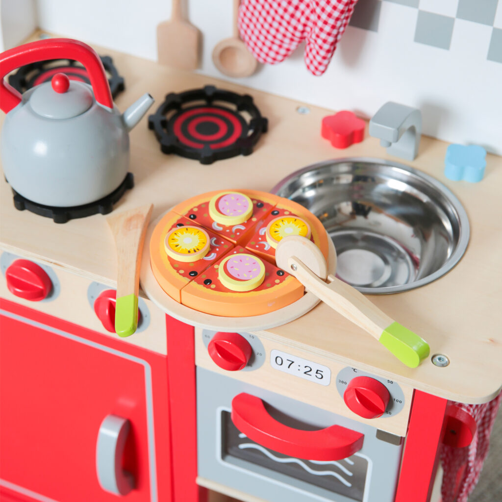 дървена пица за рязане-аксесоар за детска дървена кухня-дървена играчка(2)-bellamie