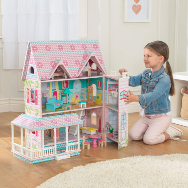 Детска дървена къща за кукли - Анабел от Kidkraft(7)-bellamie