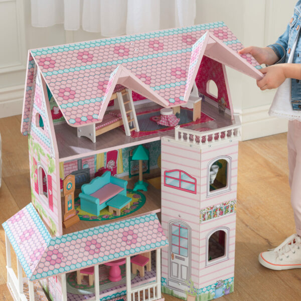 Детска дървена къща за кукли - Анабел от Kidkraft(4)-bellamie