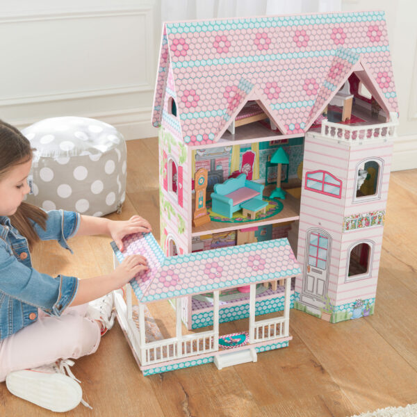Детска дървена къща за кукли - Анабел от Kidkraft(8)-bellamie