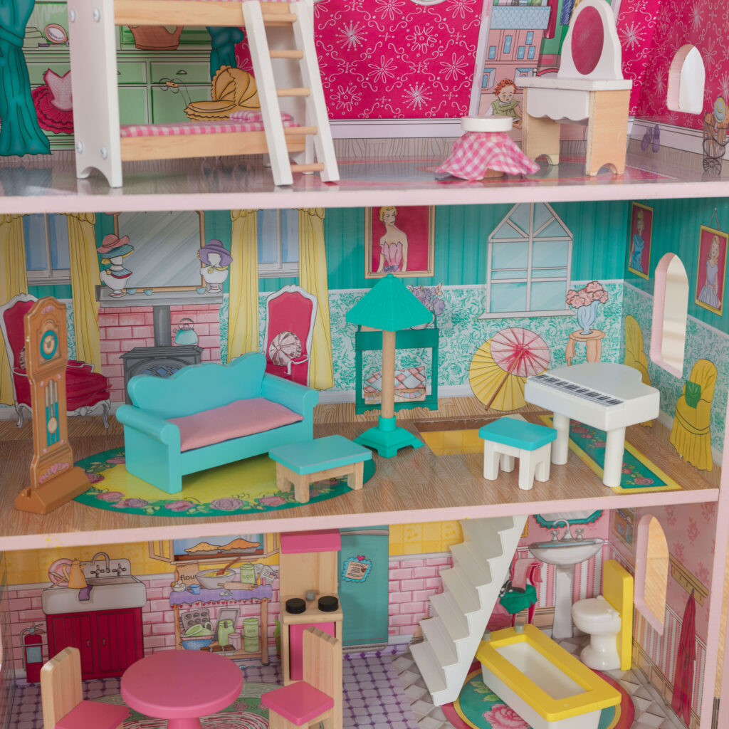Детска дървена къща за кукли - Анабел от Kidkraft(10)-bellamie