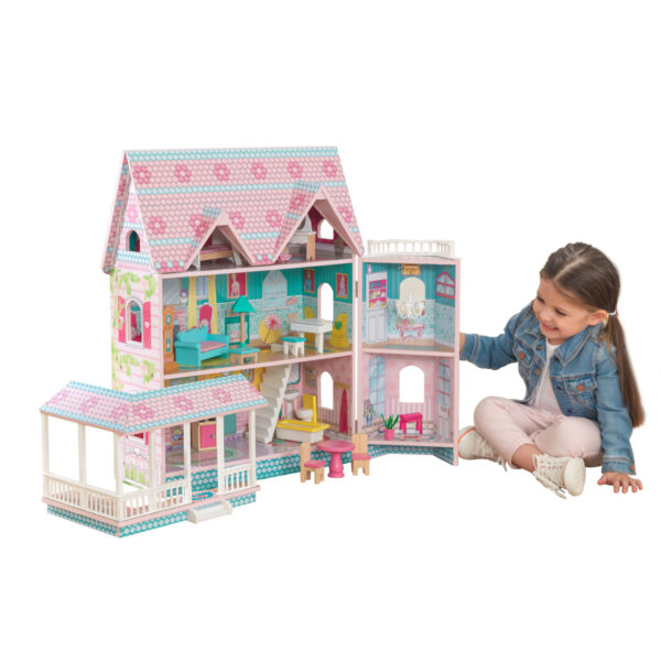 Детска дървена къща за кукли - Анабел от Kidkraft(11)-bellamie