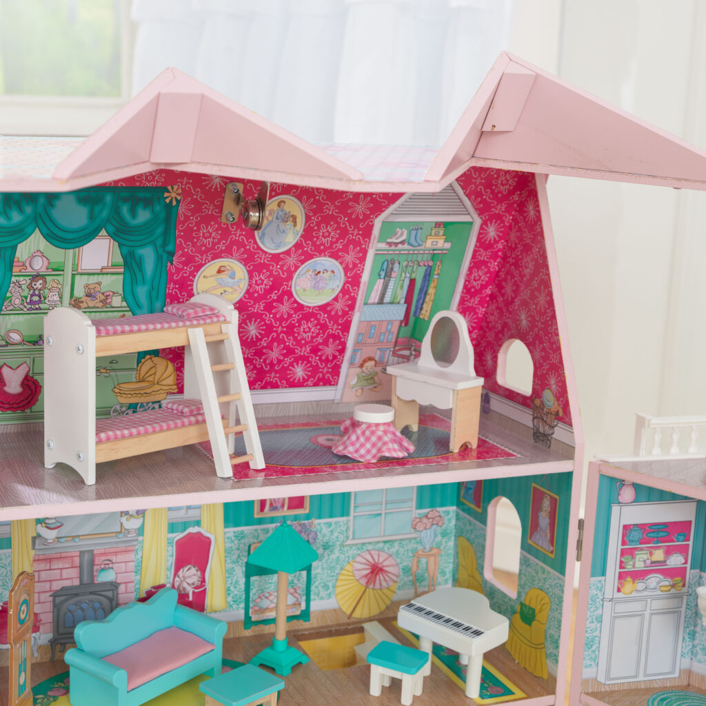 Детска дървена къща за кукли - Анабел от Kidkraft(3)-bellamie