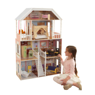 Детска дървена къща за кукли Савана от Kidkraft(1)-bellamie