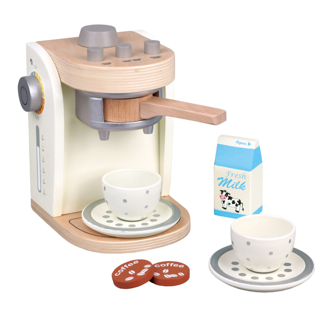 Детска кафе машина  - дървена играчка от New Classic Toys(2)-bellamie