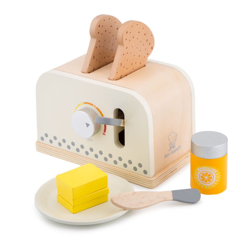 Детски дървен тостер - детска дървена кухня и аксесоари-дървена играчка(2)-bellamie
