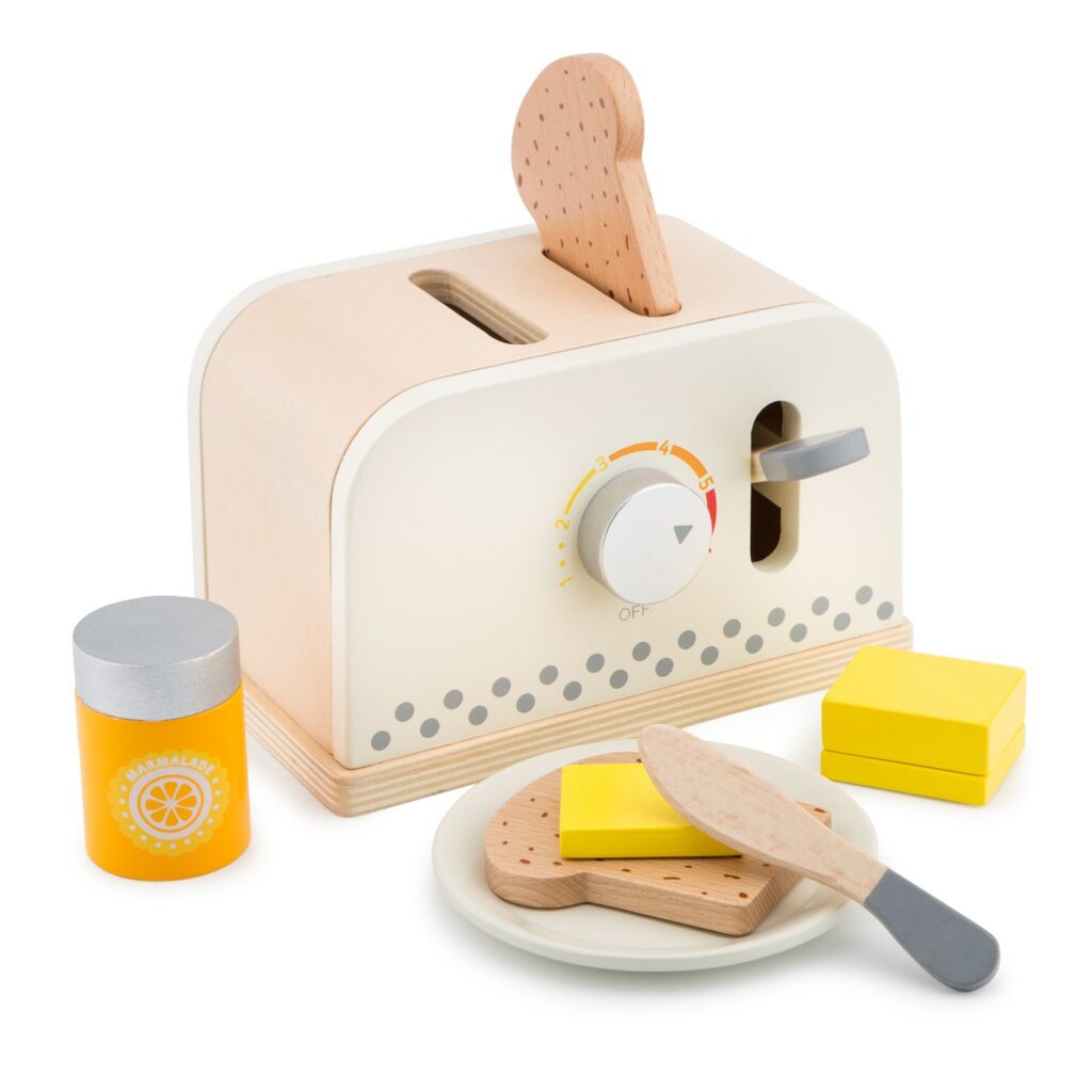 Детски дървен тостер - детска дървена кухня и аксесоари-дървена играчка(1)-bellamie