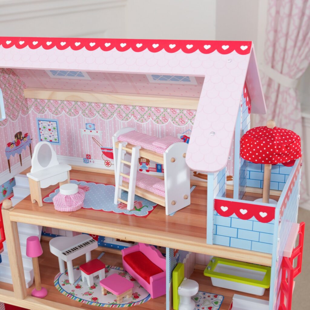 Детска дървена къща за кукли - Челси от Kidkraft(2)-bellamie