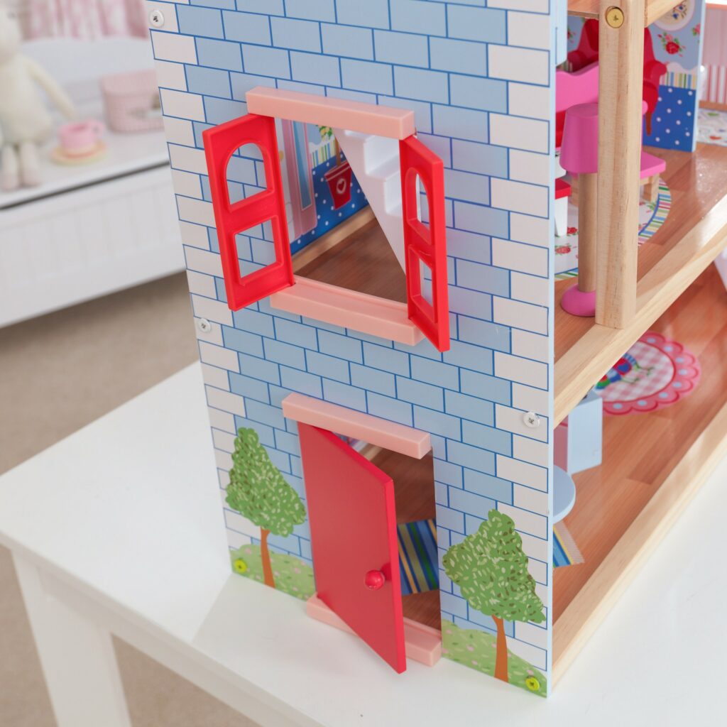Детска дървена къща за кукли - Челси от Kidkraft(8)-bellamie