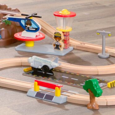 Детски дървен влак - На върха на планината от KidKraft-детски играчки за момчета-bellamie