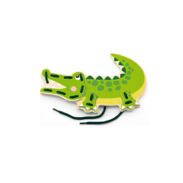 Крокодил от Комплект Дивите животни на връзки-образователни играчки-bellamie