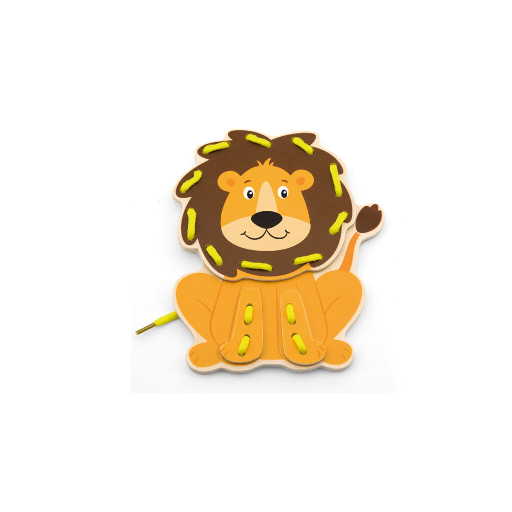 Лъв от Комплект Дивите животни на връзки-образователни играчки-bellamie