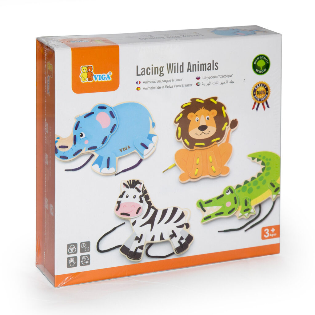Кутия от Комплект Дивите животни на връзки-образователни играчки-bellamie
