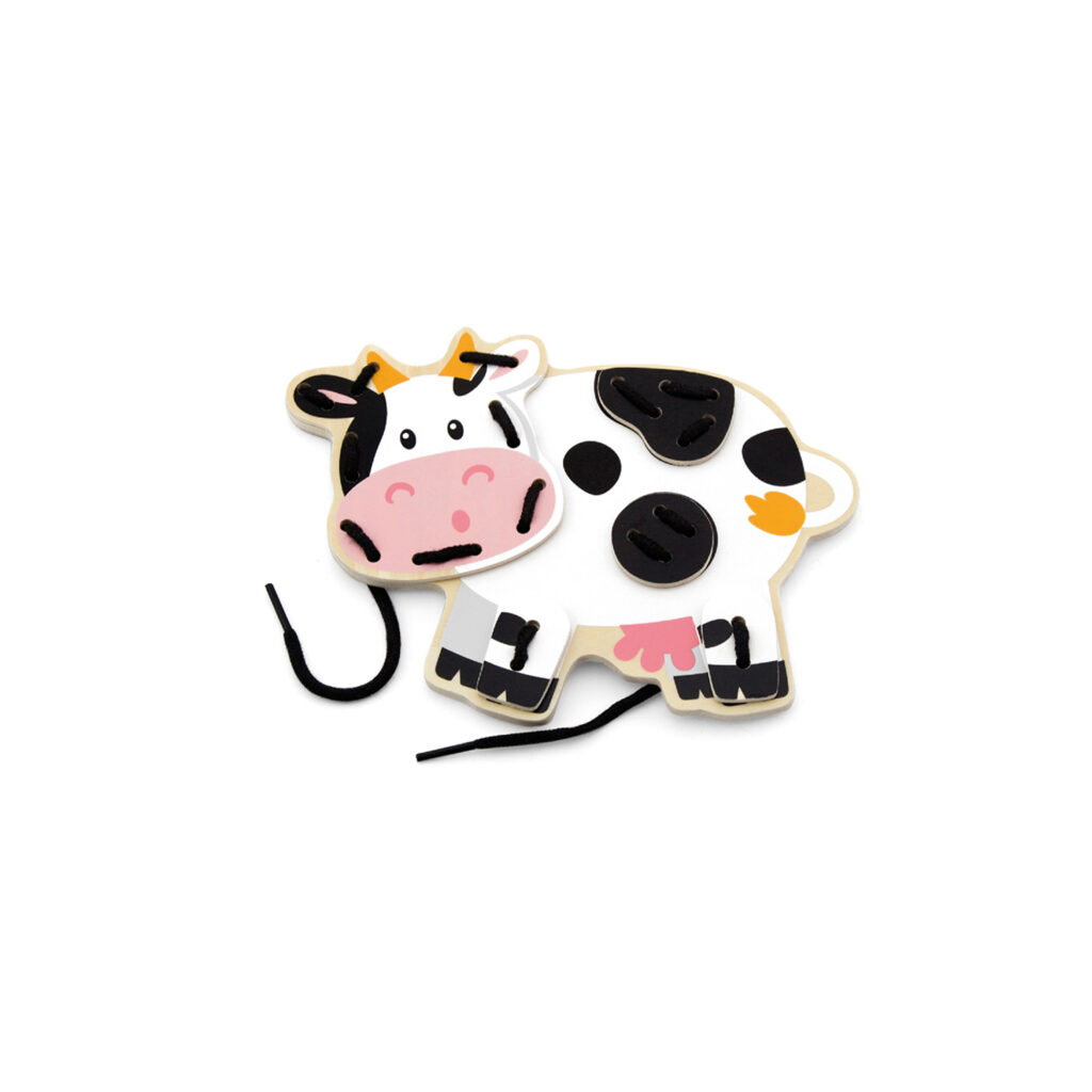 Крава от комплекта Животните от Фермата на връзки-образователни играчки-bellamie